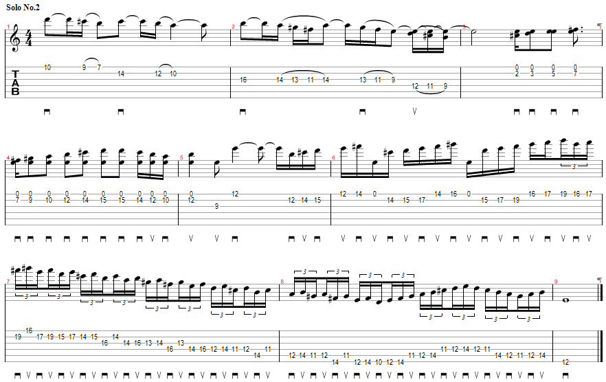 Tablature for Improving Your Phrasing - Demo No.2
